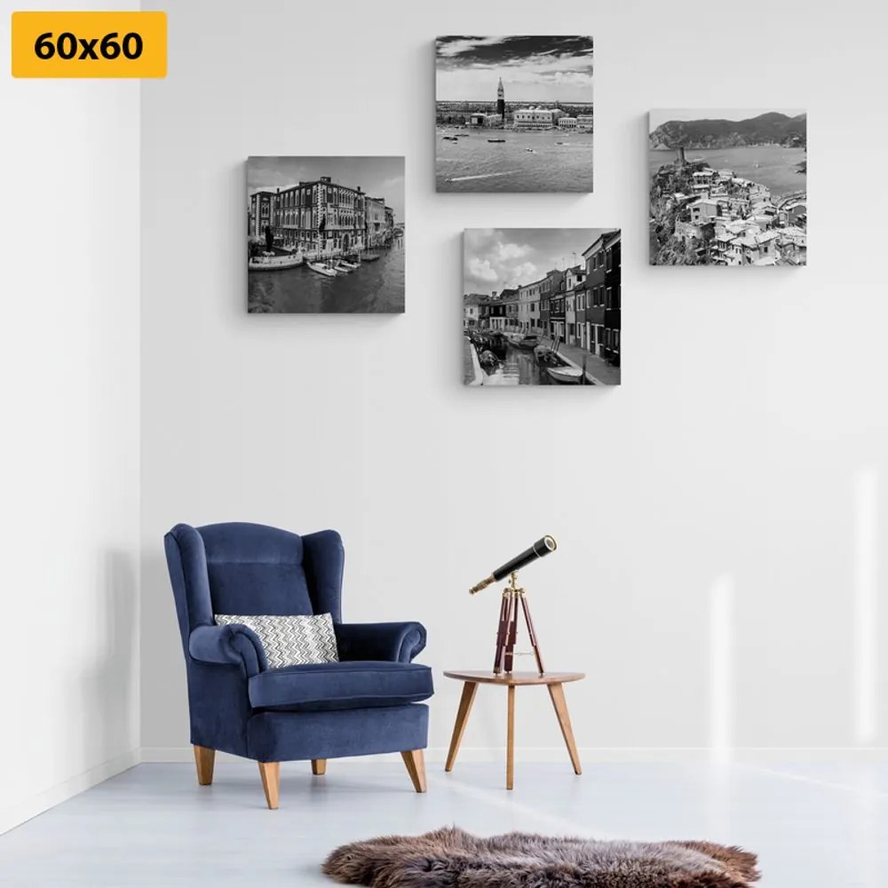Set di quadri – Paesaggi in bianco e nero