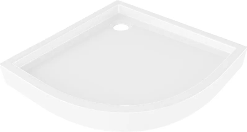Mexen Flow+ piatto doccia semicircolare 90 x 90 cm, bianco lucido - 46Q109090H