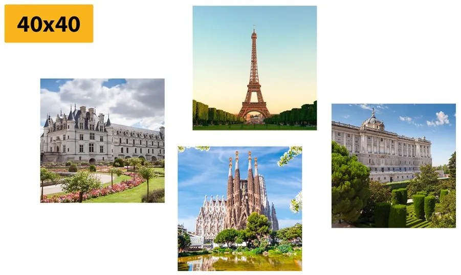 Set di quadri – Monumenti più straordinari del mondo