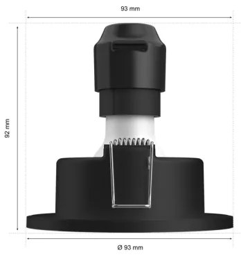 Philips Hue XAMENTO LED RGBW dimmer bagno 1xGU10/4,2W IP44