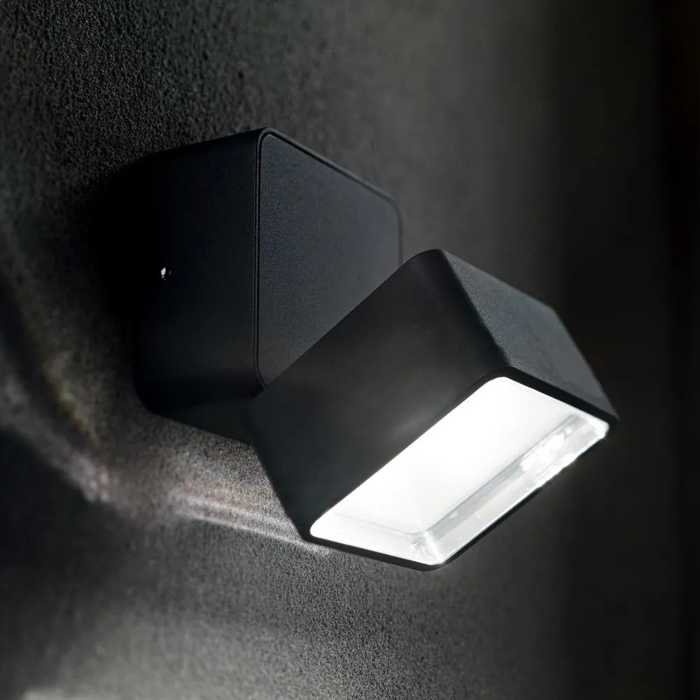 Ideal Lux - Lampada da parete da esterno a LED OMEGA LED/7W/230V CRI 90 IP54 marrone