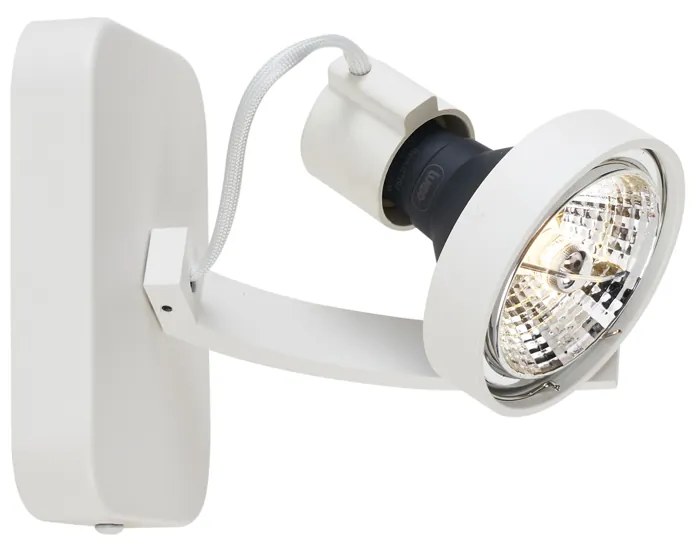 Faretto da soffitto di design bianco GU10 70mm ruotabile e inclinabile - Vo