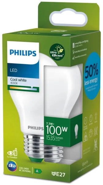 Lampadina LED Philips A60 E27/7,3W/230V 4000K