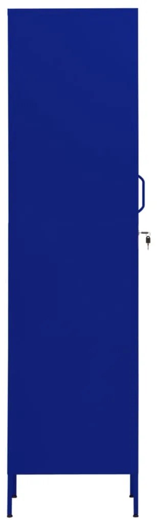 Armadio blu marino 35x46x180 cm in acciaio