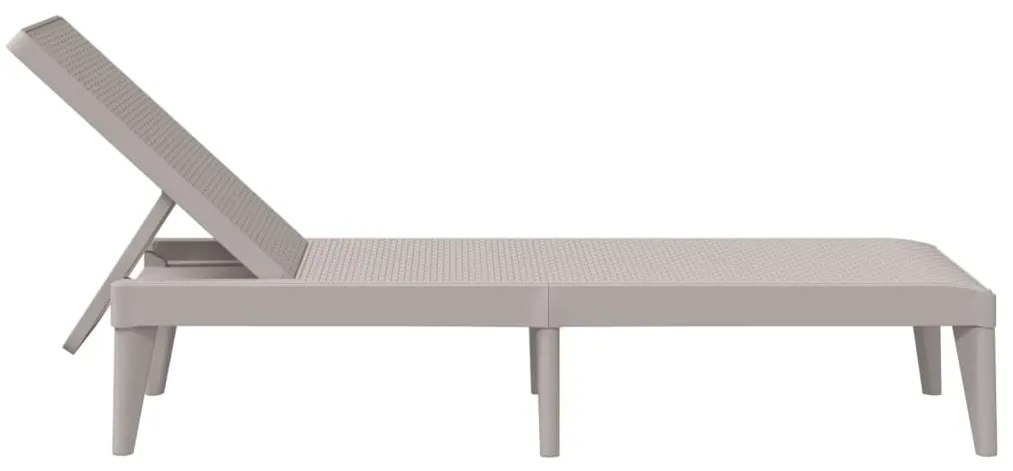 Lettino cappuccino 186x60x29 cm in pp