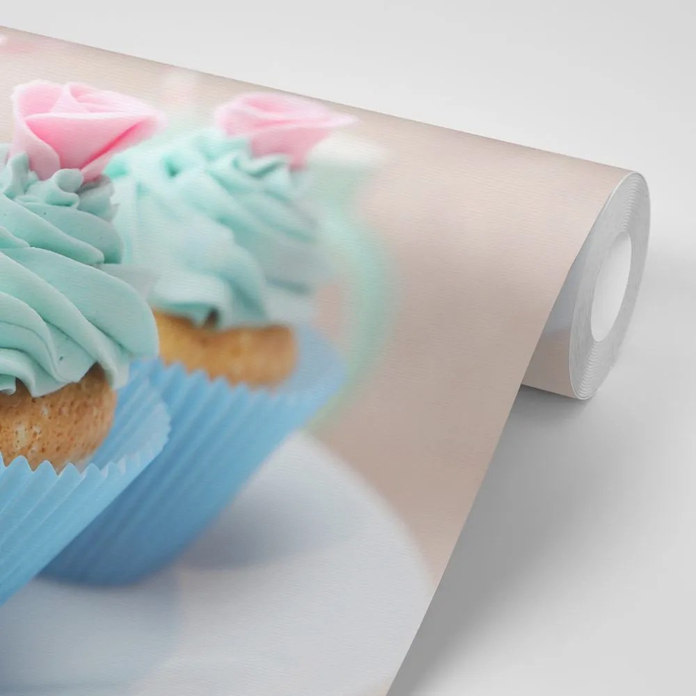 Carta da parati – Cupcakes colorati