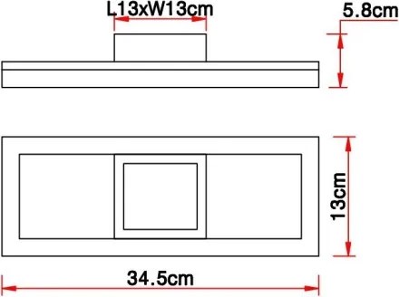 Globo 67297D1 - Plafoniera LED BEATRIX LED/12W/230V