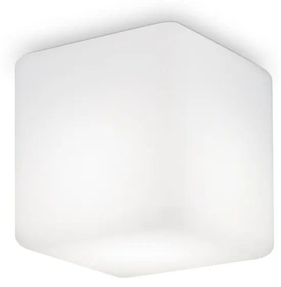 Plafoniera Moderna Luna Alluminio Bianco 1 Luce E27