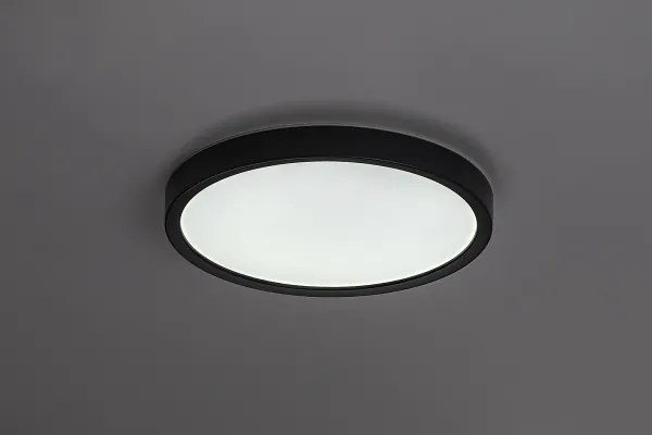 Rabalux 75081 - Plafoniera LED per bagno MAUREC 18W/230V Ø 29 cm IP44 nero