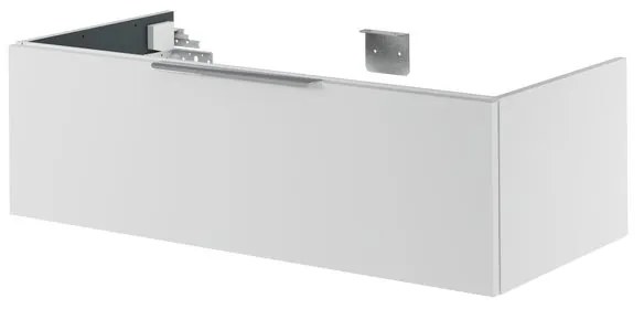 Mobile da bagno sotto lavabo Neo bianco laccato L 105 x H 32 x P 48 cm 1 cassetto, lavabo non incluso