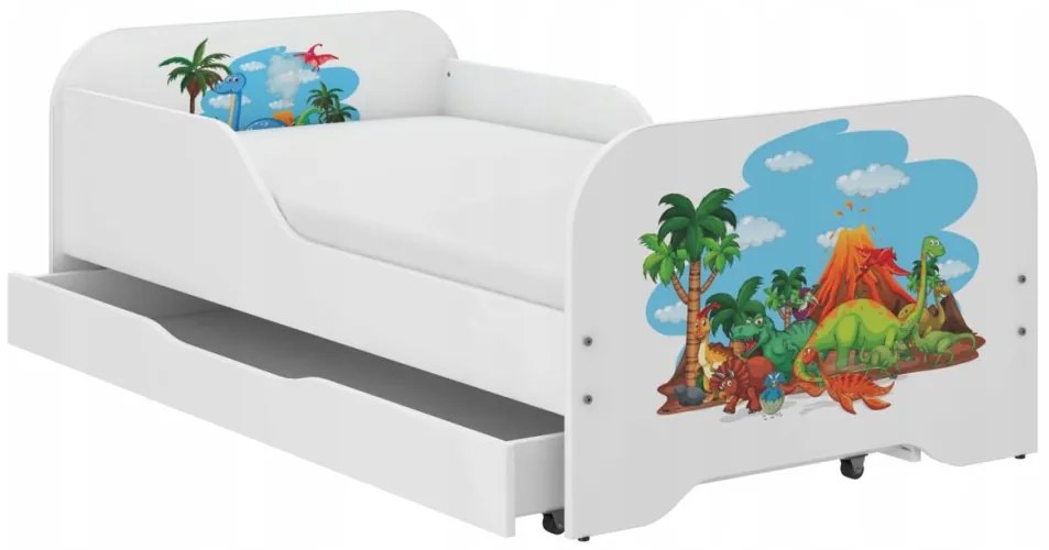 Letto completo per bambini 140 x 70 cm - DINO WORLD