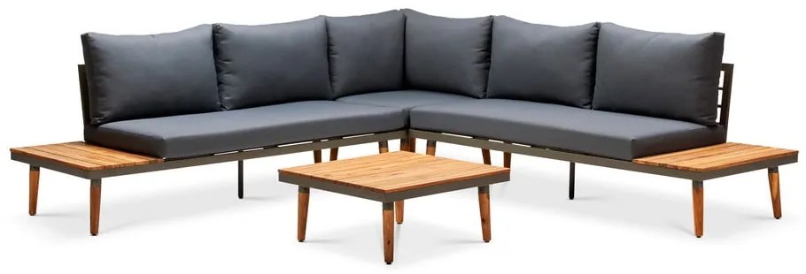 Divano da giardino grigio con struttura in legno di acacia Lustio - Bonami Selection