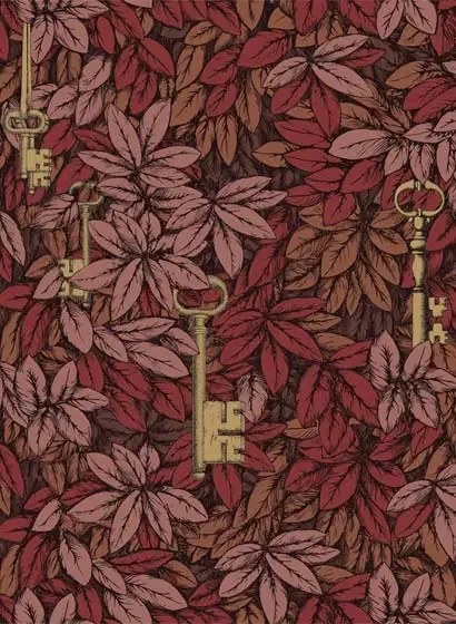 Cole & Son Carta da parati Chiavi Segrete - Autumnal Leaves