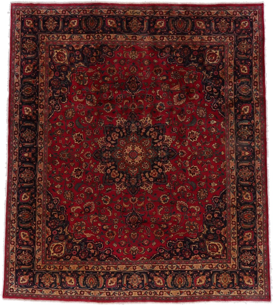 Mashad Tappeto 330x290 (Iran) Annodato A Mano
