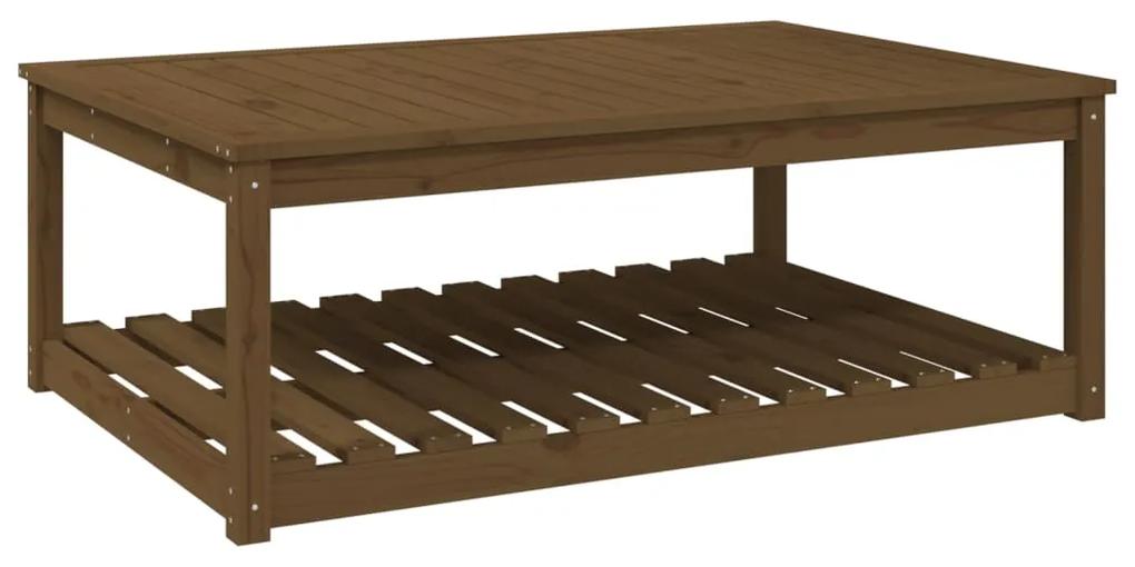 Tavolo da giardino miele 121x82,5x45 cm legno massello di pino
