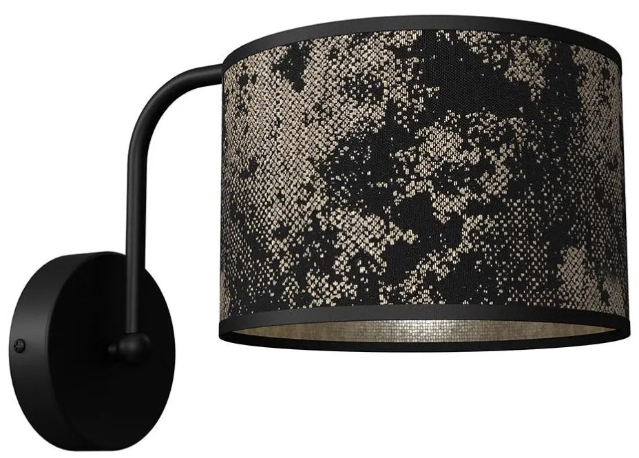 Applique SATINO 1xE27/60W/230V nera/oro