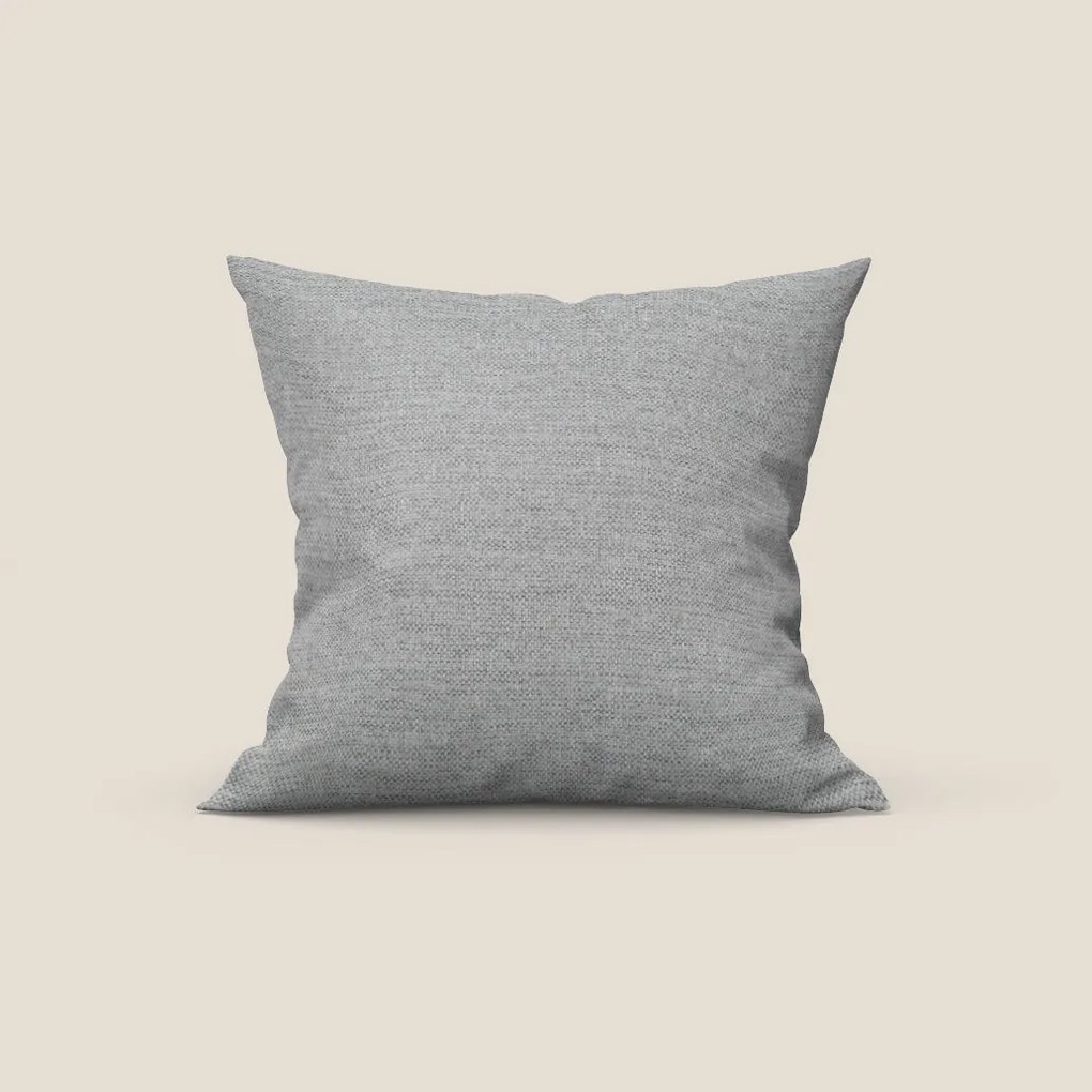 Tobago cuscino disponibile in diversi colori realizzato in tessuto fiammato simil cotone impermeabile T19 grigio