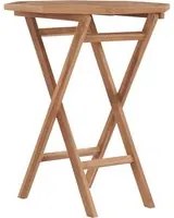 Tavolo da Giardino Pieghevole 60x60x75 cm in Massello di Teak 48995