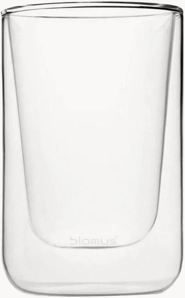 Bicchieri per cappuccino a doppia parete Nero, set di 2