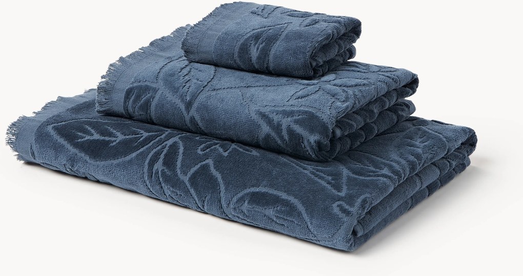 Set di asciugamani in velluto Rosaria, varie misure