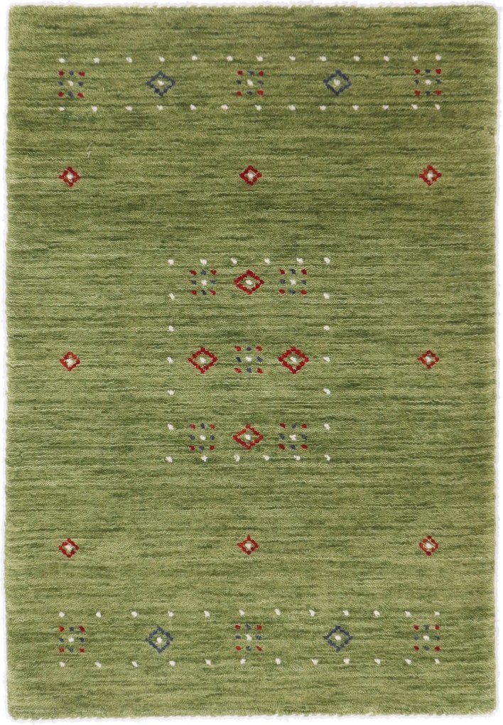 Tappeto 90x60 (Indian) Annodato A Mano