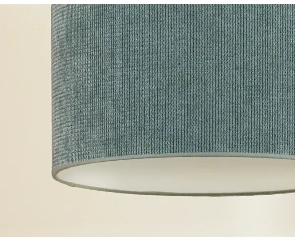 Duolla - Lampadario a sospensione con filo CORDUROY 1xE27/15W/230V diametro 40 cm azzurro