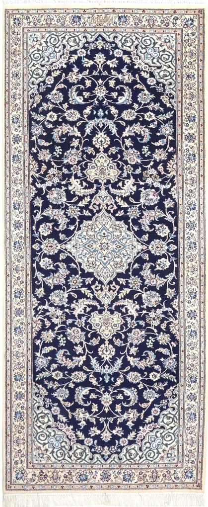 Nain Tappeto persiano 210x80 Rosso (Iran) Annodato A Mano