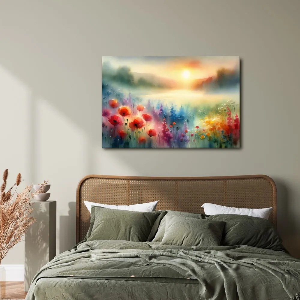 Quadro su tela – Prato all’alba