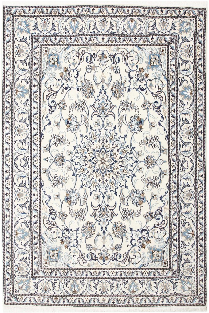 Nain Tappeto 220 x 150 Beige (Iran) Annodato A Mano