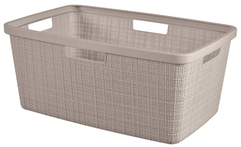 Cesta per il bucato grigio tortora in plastica 46 l Jute – Curver
