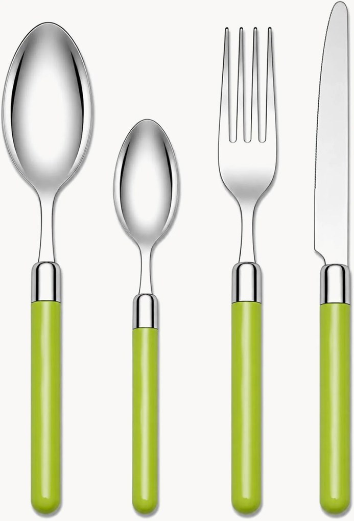 Set di 24 posate Pastello, 6 persone