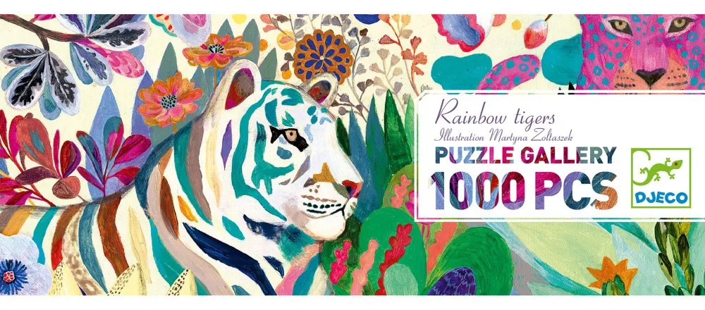 Puzzle - Tigre arcobaleno - 1000 pz