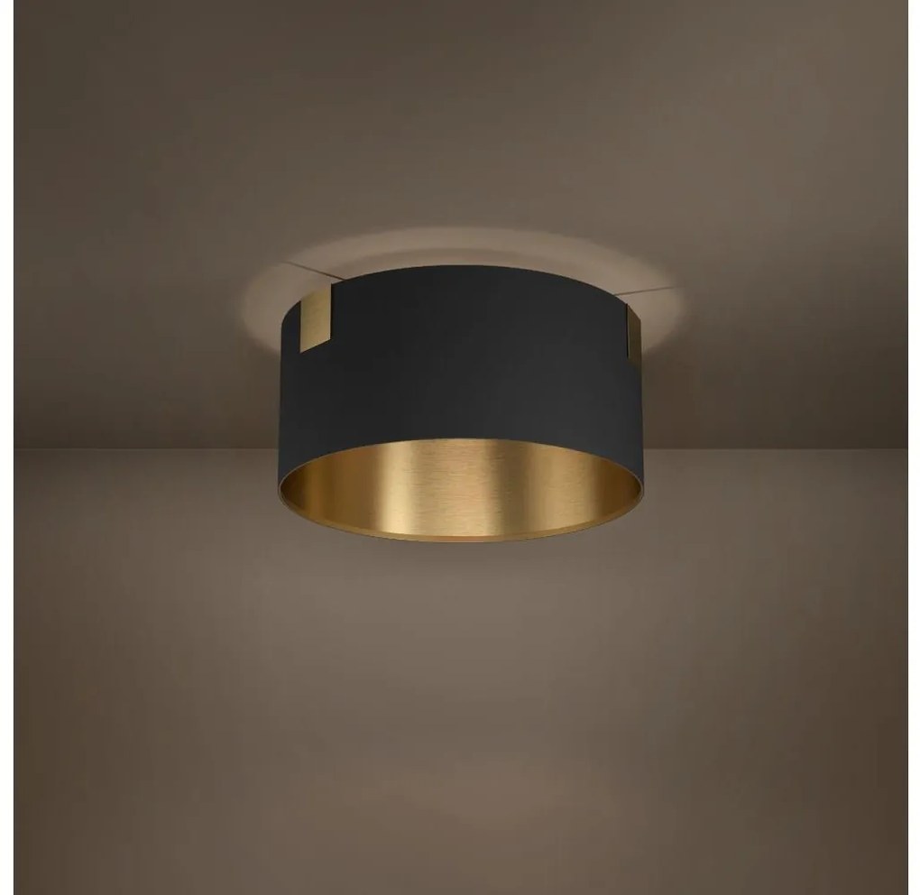 Eglo 39963 - Plafoniera TORTOLA 1xE27/40W/230V nero/oro