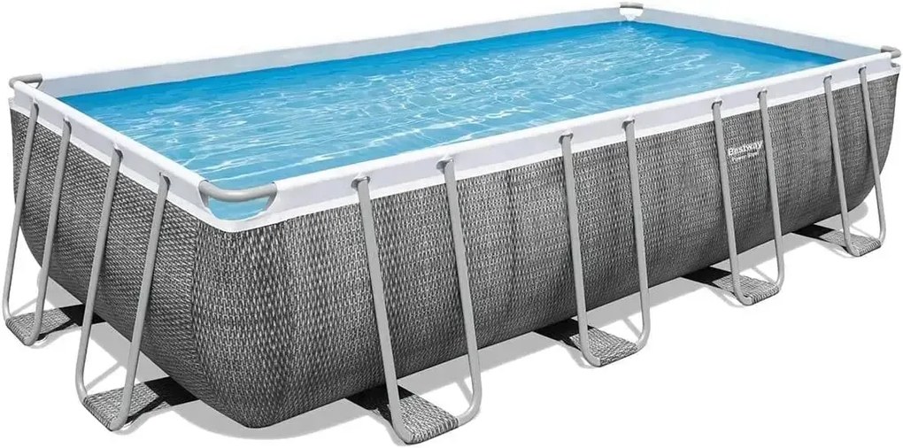 Piscina rettangolare stile rattan 549x274x122