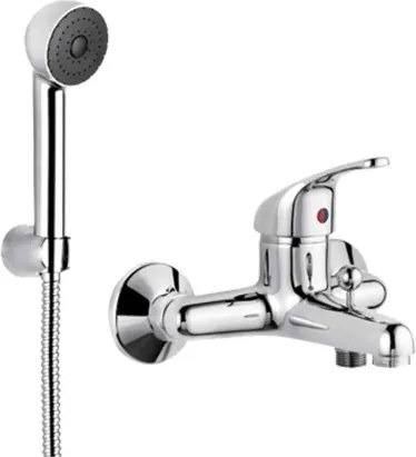 Miscelatore Vasca Esterno Oioli Venezia Cromato + Set Doccetta