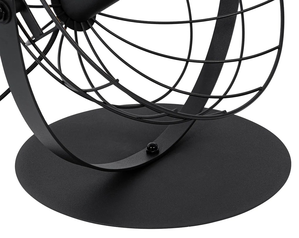 Lampada da tavolo industriale nera regolabile - Hanze