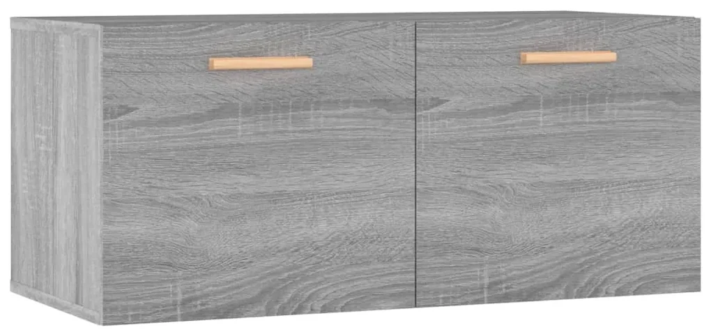 Armadietto a muro grigio sonoma 80x35x36,5 cm legno multistrato