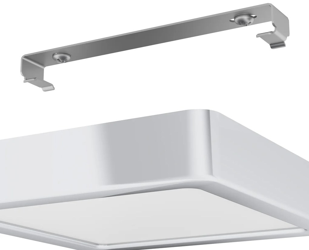 Plafoniera Moderna Fueva 5 In Acciaio Cromo Led Integrato 11W 3000K Ip44