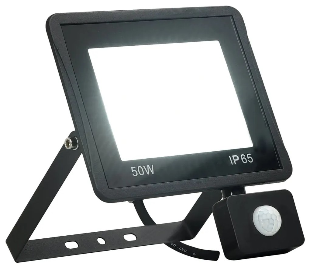 Faretto A Led Con Sensore 50 W Bianco Freddo /