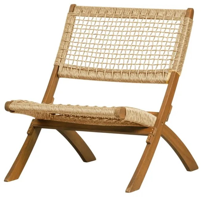 Poltrona pieghevole da giardino in legno romboidale Lois - WOOOD