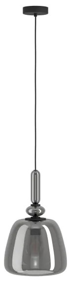 Eglo 39997 - Lampadario a sospensione con filo BOVINO 1xE27/40W/230V fumé