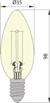 Lampadina LED LEDSTAR CLASIC E14/5W/230V 3000K