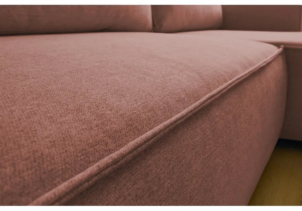 Divano letto angolare rosa (variabile) Nihad structural - Bobochic Paris