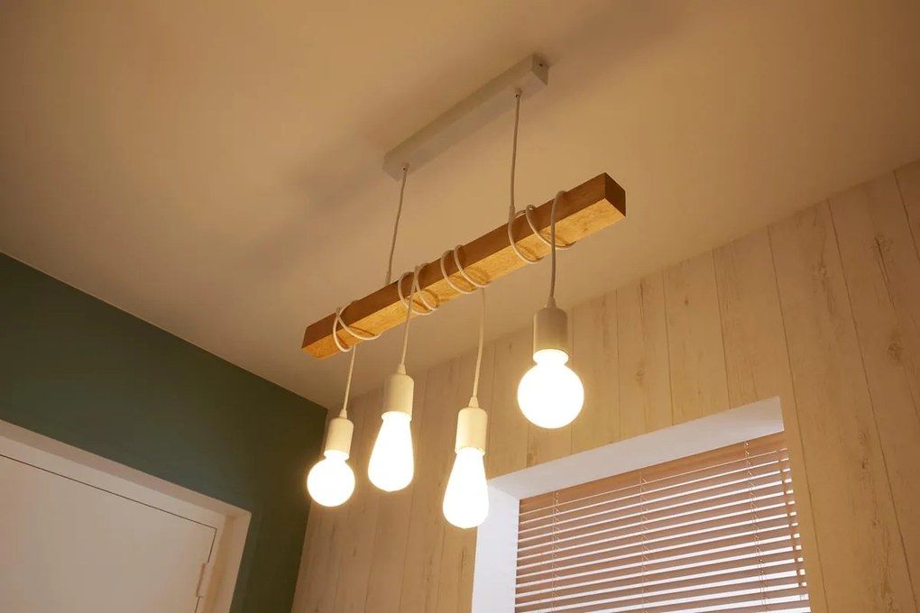 Lampadario Natura Townshend beige 4x E27 Ø0cm EGLO