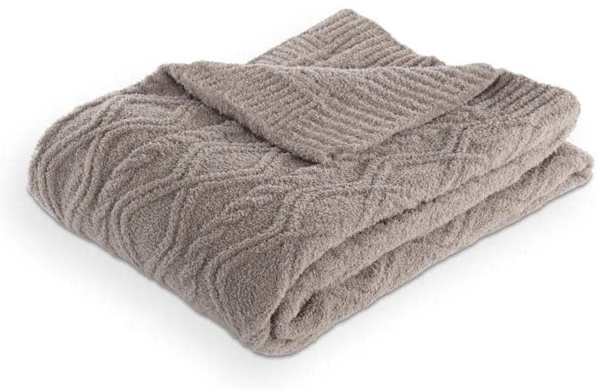 Coperta grigio tortora in micropile 130x170 cm Aspen – Tiseco Home Studio