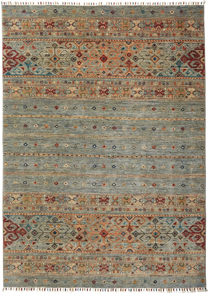 Samarkand Tappeto orientale 150x210 Rosso (Pakistan) Annodato A Mano