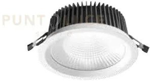 Rex faretto da incasso led 4000k 3220lm 40w ip20 bianco d.22cm