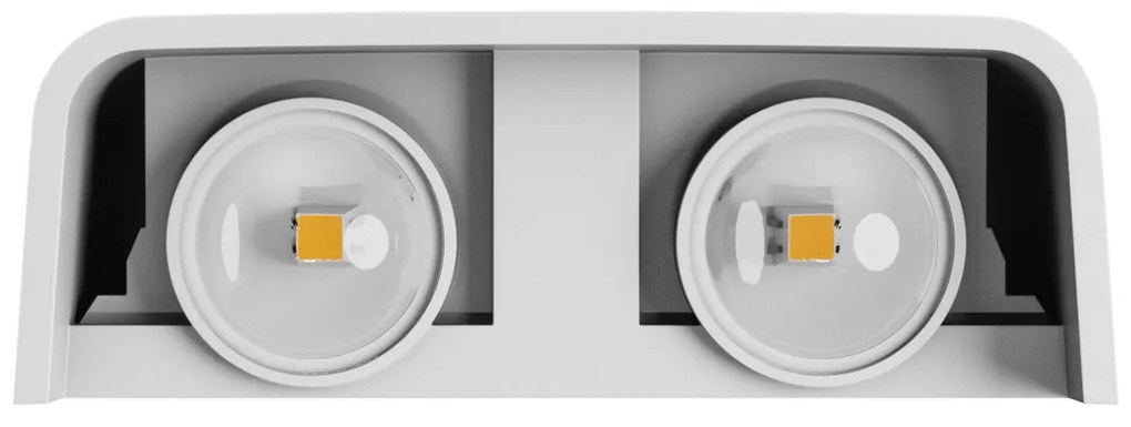 Applique da Parete Quadrata Bidirezionale 4W CCT Bianca Colore Bianco Variabile CCT