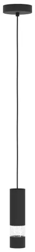 Eglo 39705 - Lampadario LED a sospensione con filo BERNABETA 1xGU10/4,6W/230V nero