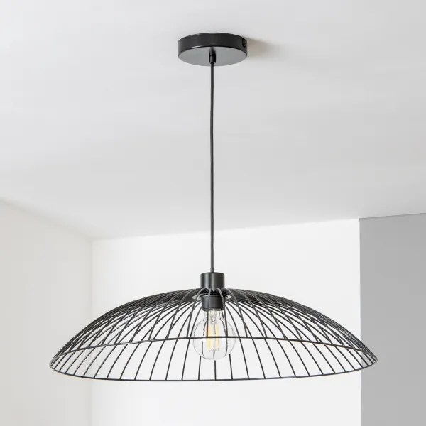 Brilagi - Lampadario LED su cavo CERIA WIRE 1xE27/40W/230V Ø 60 cm nero